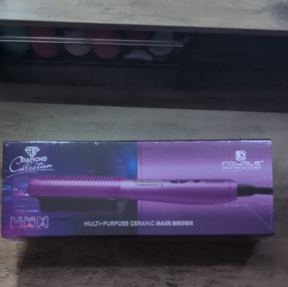 Purple Multi-Purpose Ceramic Hair Brush